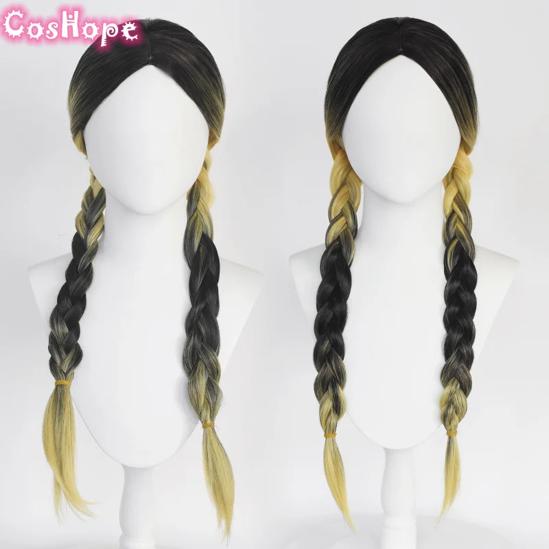 Ran Haitani Cosplay Wig Cosplay 70cm Yellow Black Wig Cosplay Anime Cosplay Wigs Heat Resistant Synthetic Wigs