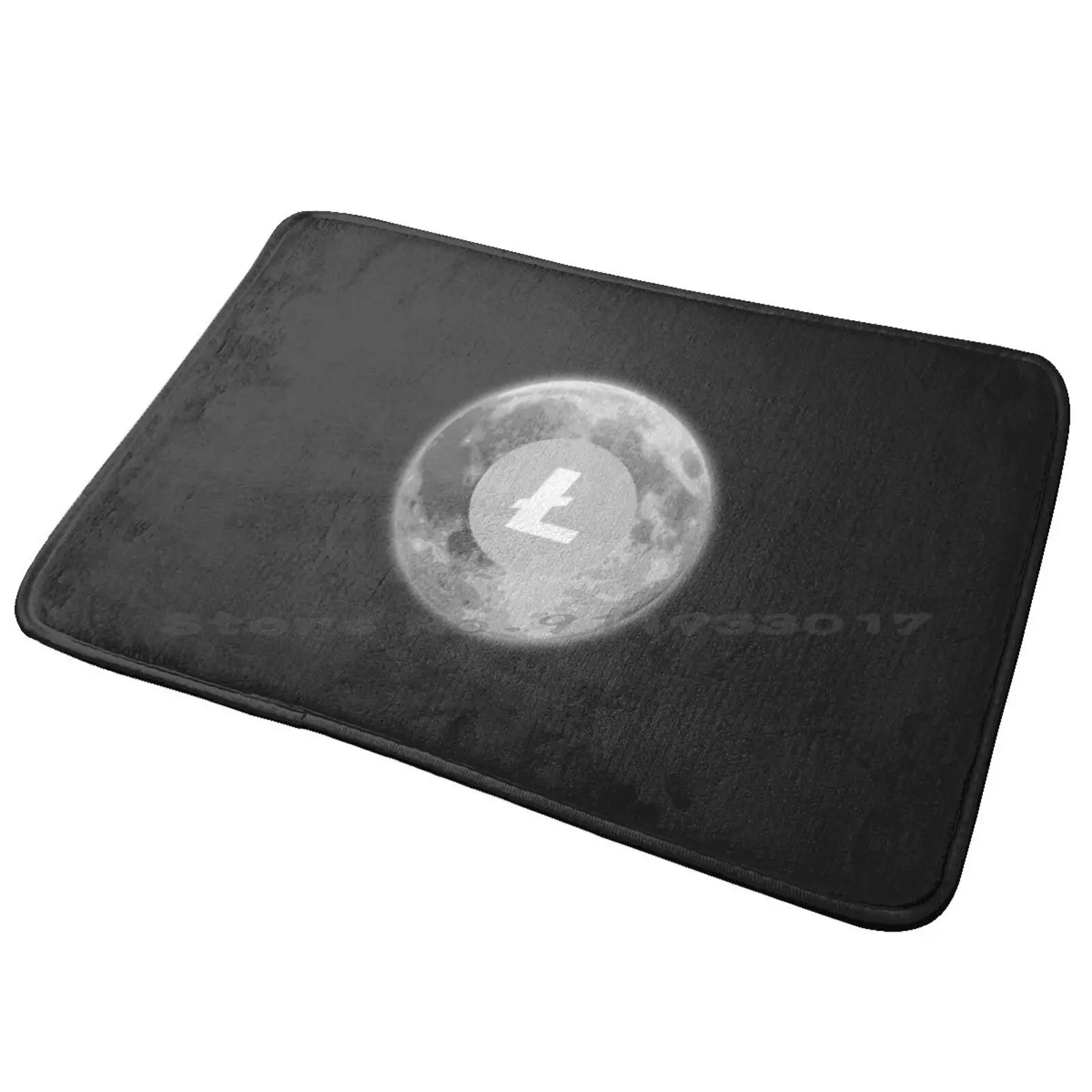 Litecoin Moon Entrance Door Mat Bath Mat Rug Best Selling Priest Stuff Priest Trending Priest Populer Priest Discount Priest