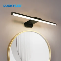 LUCKYLED Modern Led Wall Lamp Led Bathroom Mirror Light 8W 12W AC85-265V Sconce Wall Light Fixture 3 Color Dimmable for Home