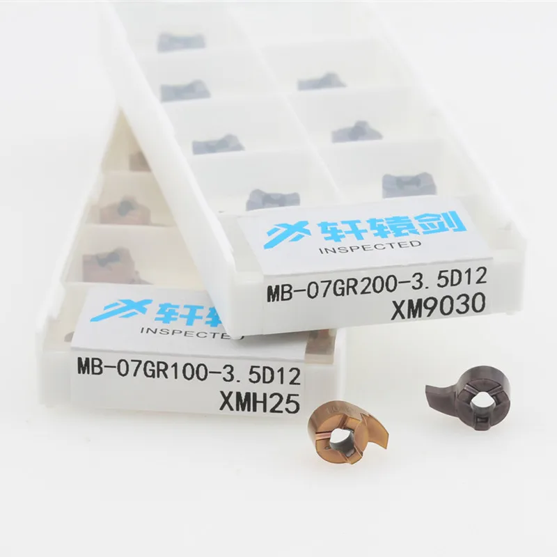 10 قطعة MB-07GR150-3.5D12 CNC 6.5 مللي متر 1.4 مللي متر 2.3 مللي متر 2.8 مللي متر 3.5 مللي متر كربيد فاصلة شفرة قطع أداة
