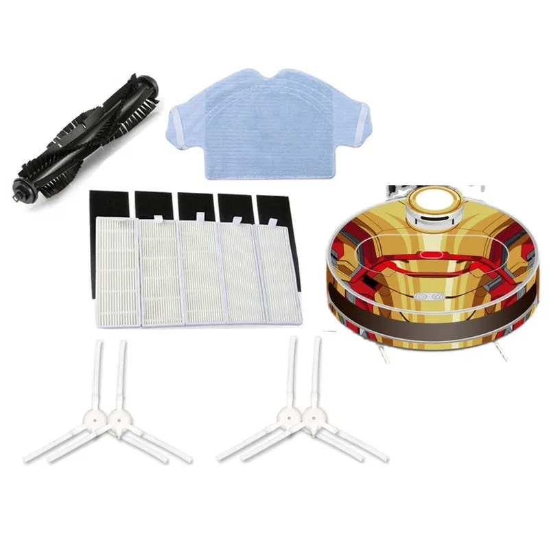 الروبوتية فراغ HEPA تصفية شريط لاصق ممسحة القماش فرش الجانب الرئيسي ل 360 S6 جهاز آلي لتنظيف الأتربة فرشاة أجزاء الملحقات