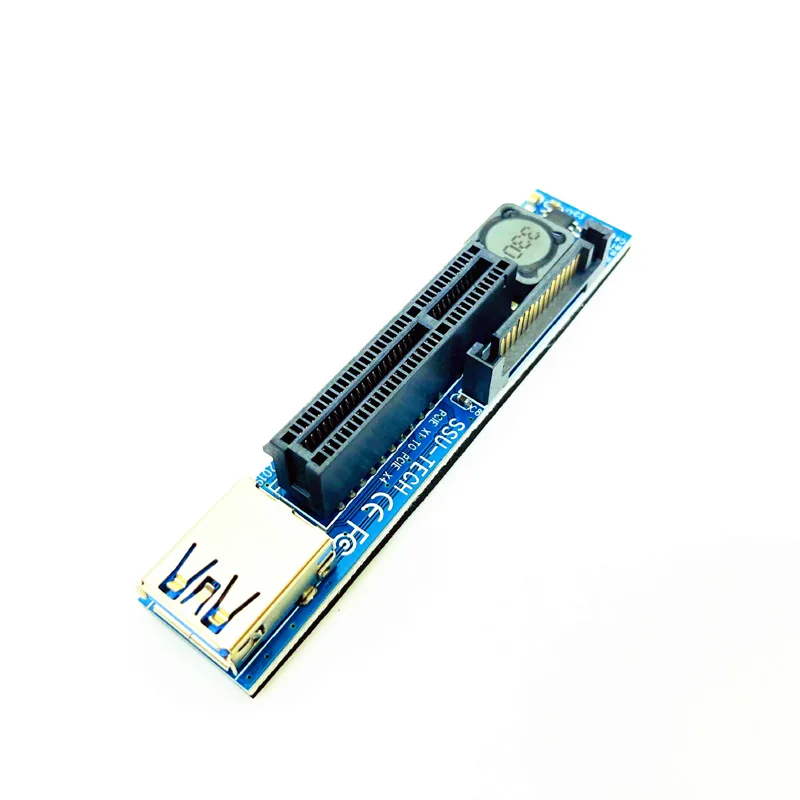 PCIE Riser m-key NVME M.2 a PCI Express X4 tarjetas gráficas Riser 30CM Cable USB PCIE extensor Puerto extensión adaptador Riser Cable