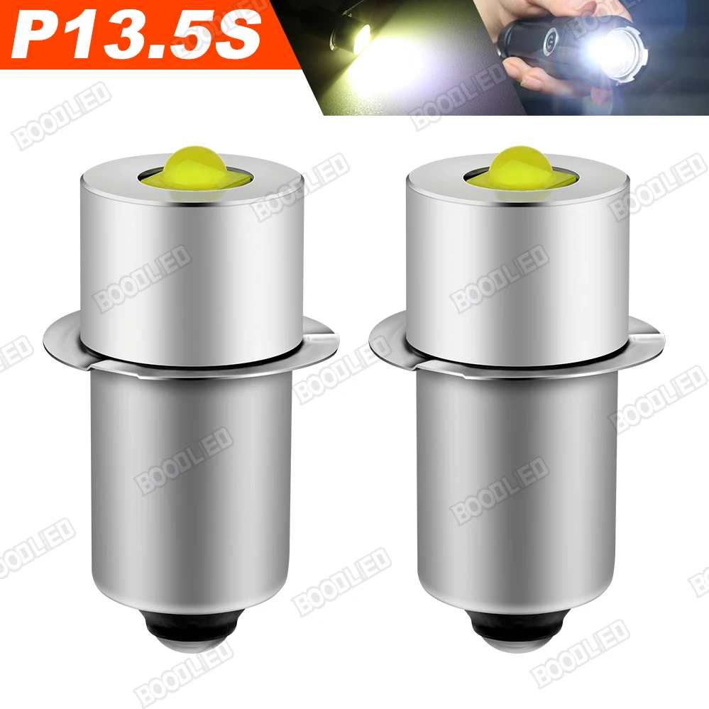 2Pcs P14.5S PR2 LED Flashlight Bulbs 3W CREE LEDs DC6-24V Maglite LED Upgrade Replacement Bulb for 12V 18V Flashlight.