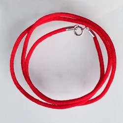 1mm 1.5mm 2mm Black Red Color Soft Tiny Nylon Rope Cord String Pendant Rope Necklace for Diy Pendant Jewelry Accessories 50cm