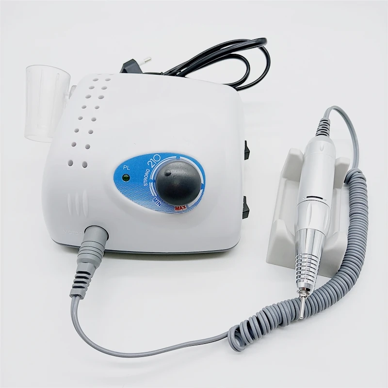 

35000RPM Electric Nail Drill Strong 210 65W Manicure Machine Pedicure Kit Strong Nails Art Tool Handpiece Nail File Equipment