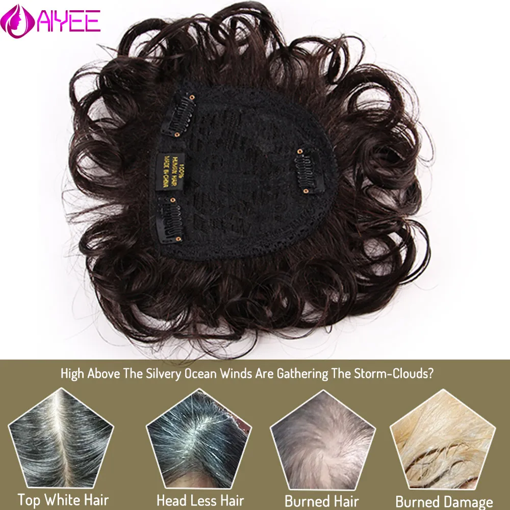 AIYEE Clip in Hair Pieces for Women Natural  Replacement Hairpiece Clip in Hair