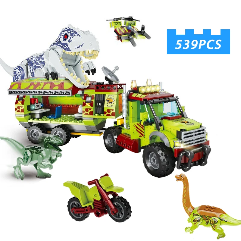 Educational Toys Jurassic Park Dinosaur for Kids Children Block Toy Including T-Rex Velociraptor Christmas Birthday Gifts