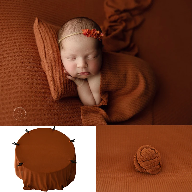 Newborn Photography Props Blanket Fabric Posing Bean Bag Stretchy Backgrounds Soft Baby Studio Fotografia Accessories 150*150CM