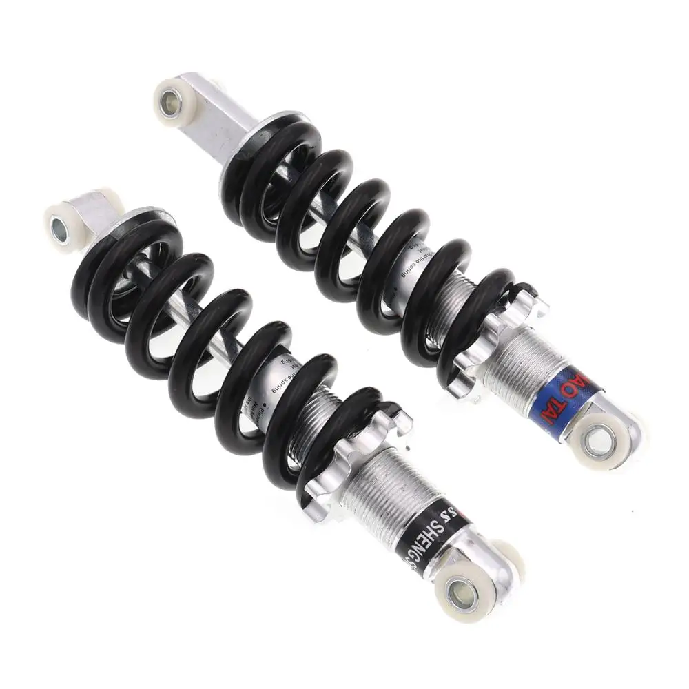 Amortiguadores delanteros y traseros negros de 8 mm de longitud, 190 mm y 200 mm para mini motor de motocicleta de 49 cc