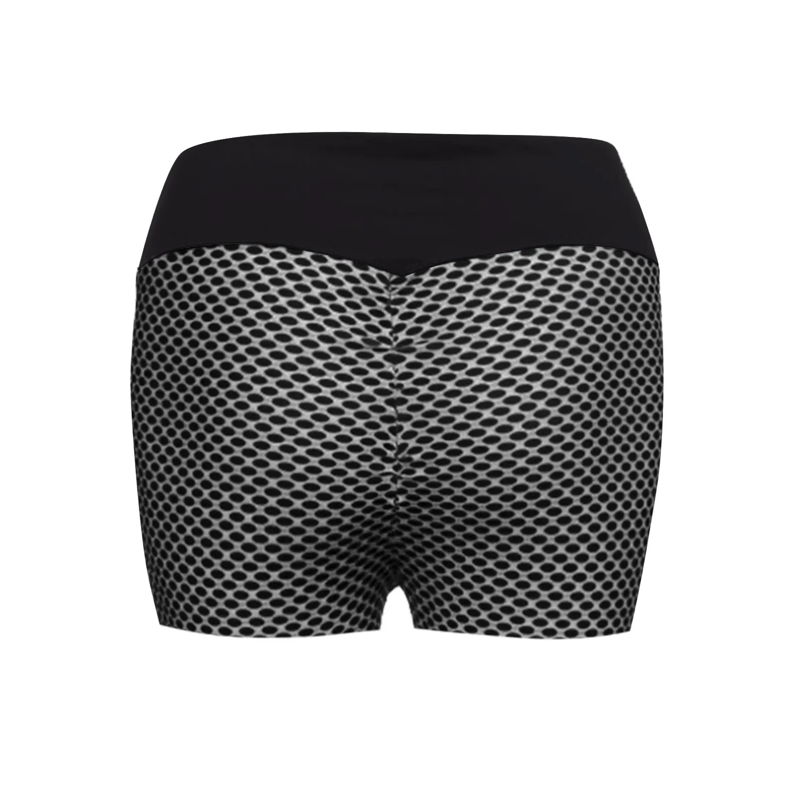 Short de sport taille haute pour femmes, pantalon court de motard, noir, décontracté, moulant, Fitness, yoga, grande taille, été