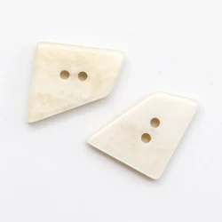 25mm Beige Trapezoid Women Coat Resin Sewing Big Buttons For Garment Dress Windbreaker Cardigan Decorative Accessories Wholesale