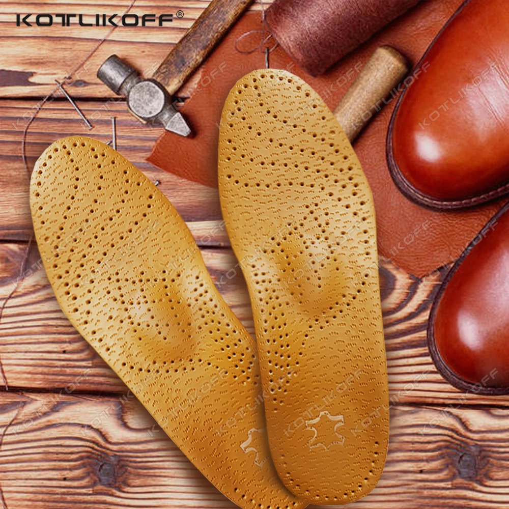 Leather Orthotic Insole For Shoes Flat Feet Arch Support Orthopedic Insoles For Feet Men Women O/X Leg Corrected Health Care