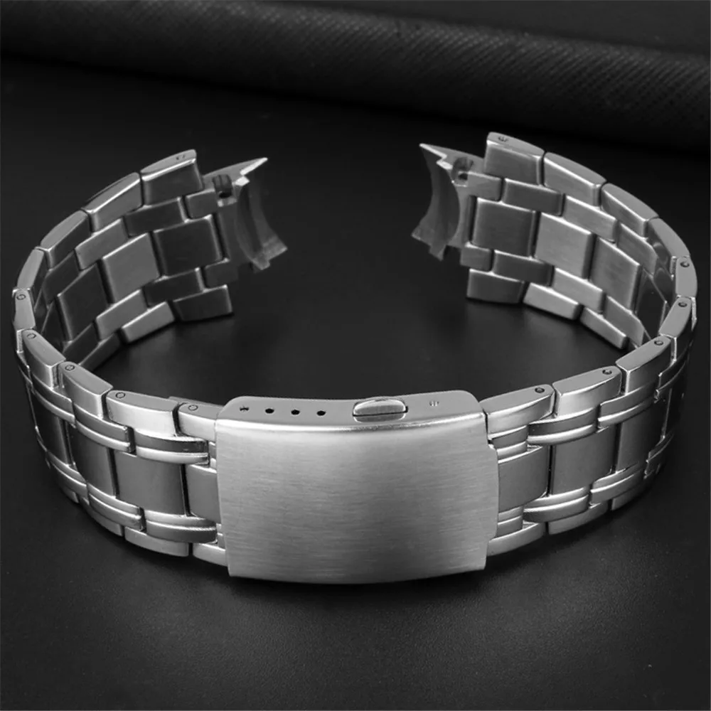 Solid Stainless Steel Strap for Casio EDIFICE EFR-539 5345 Replace Men Metal Butterfly Buckle Bracelet Band Watch Accessories