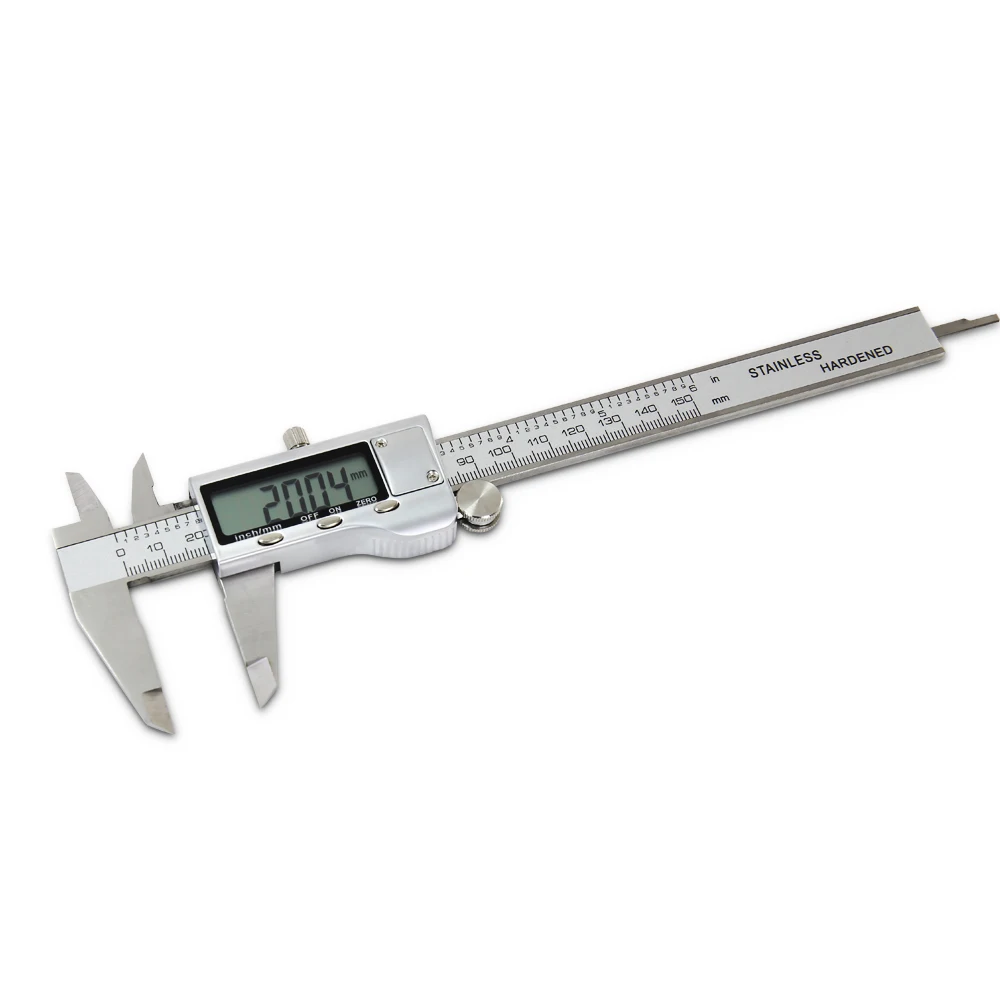 ALLSOME 0-150mm Vernier Caliper Plastic LCD Digital Caliper Measuring Tool