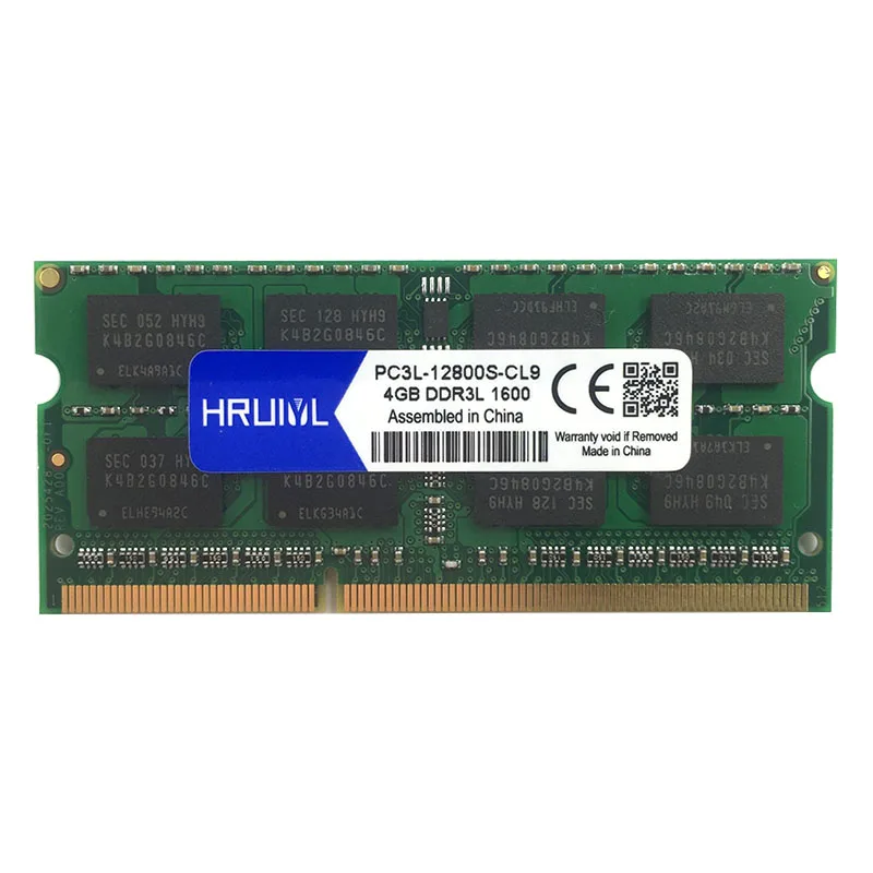 HRUIYL Notebook Memory DDR3L 1866MHZ 4GB 8G 1.35V 204Pin Sdram High Performance Notebook Motherboard New Original Chips