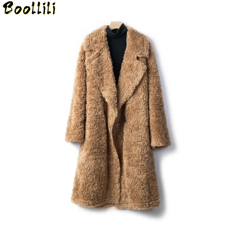 

Sheep Shearing Boollili Real Fur Coat Wool Jacket Women Clothes 2023 Autumn Winter Coat Women Korean Fashion Fur Tops