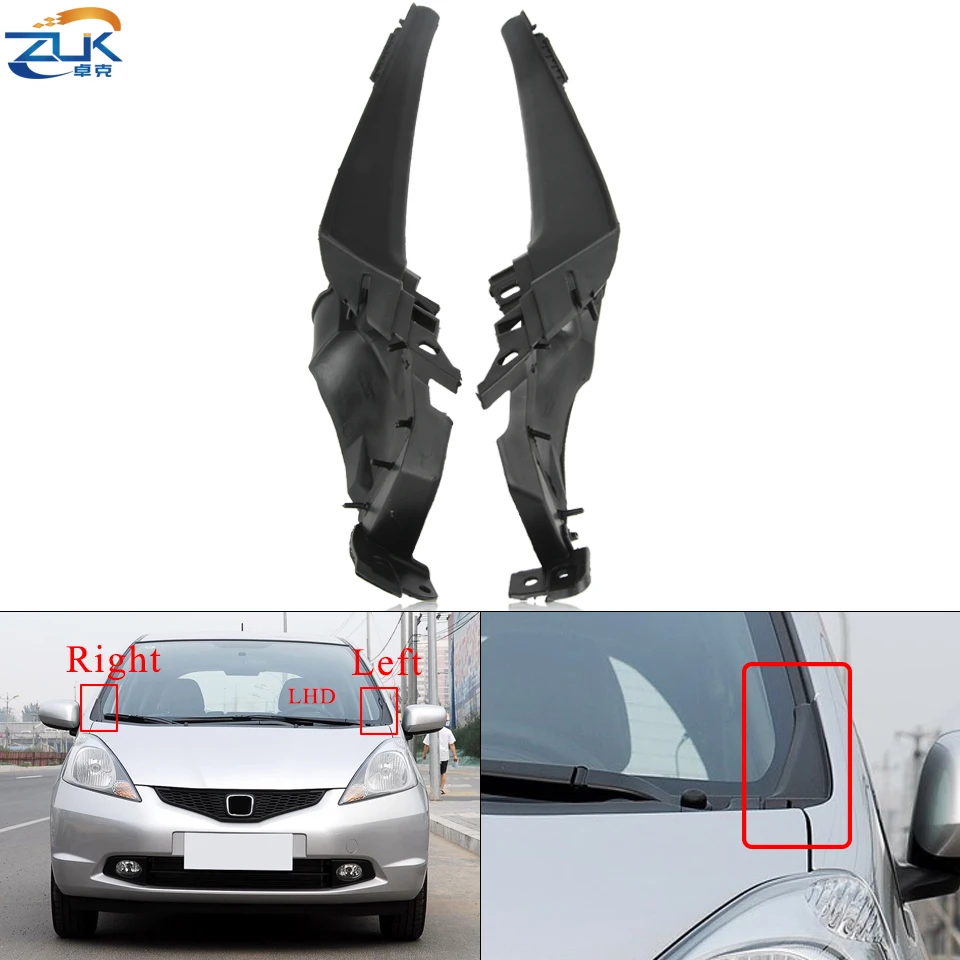 ZUK Engine Hood Bonnet Hinge Cover For HONDA FIT JAZZ GE6 GE8 2009 2010 2011 2012 2013 2014 OEM:74212-TF0-G00 74222-TF0-G00