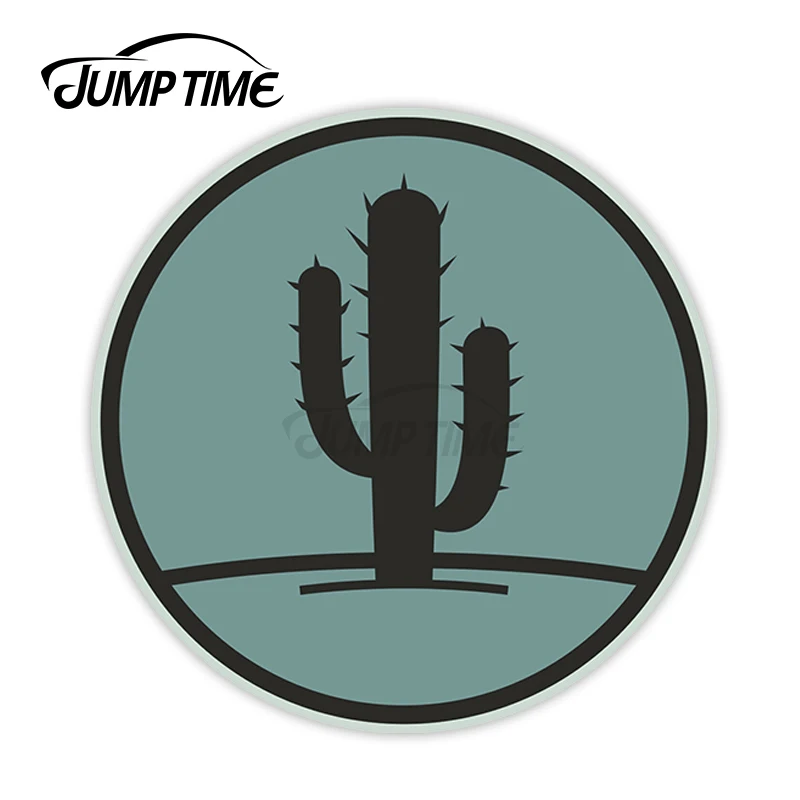 Jump Time for Cactus Plant Vinyl Stickers Desert Funnyny Sticker Laptop Luggage  Waterproof Car Styling Accessories