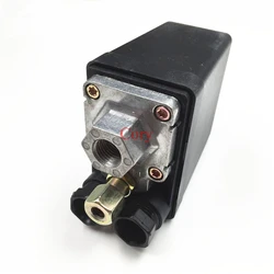 1Pc 1 Port 4 Port Factory Supplied 240V 15A 175PSI Air Compressor Pressure Control Switch Valve Plastic Shell