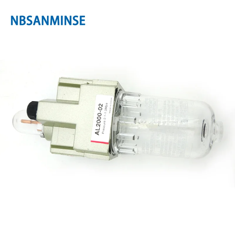 Unidades de preparação de ar 1/8 1/4 3/8 1/2 3/4 1 AL 2000 Equipamento de fonte de ar lubrificador SMC Tipo FRL Peças de compressor de ar Sanmin