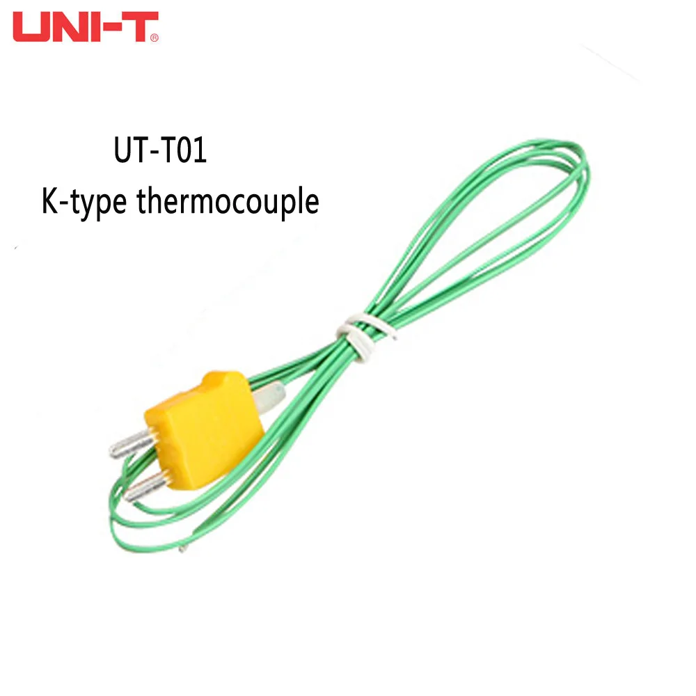 UNI-T UT-T01 K Type Thermocouple Test -40°-260° Suitable For UT320 Flat Plug-in Thermocouple Wire