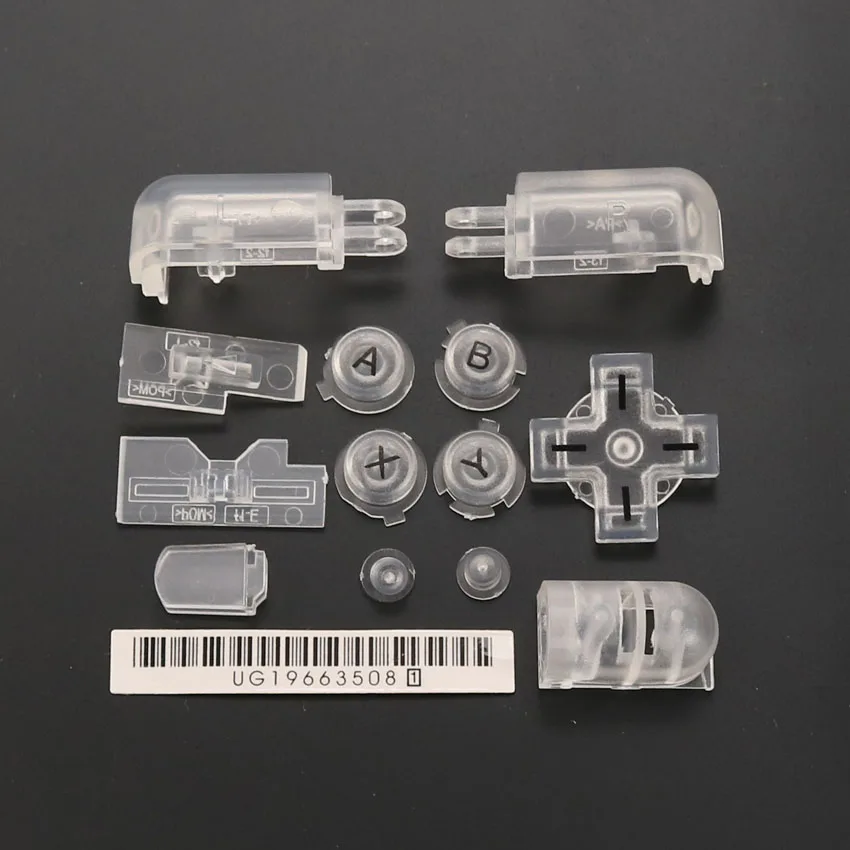 YuXi Set Tombol Penuh Tombol Silang Bantalan ABXY L R D Pengganti untuk Nintendo DS Lite untuk Kit Tombol Konsol NDSL