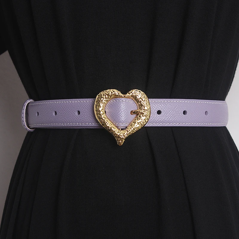 المرأة المدرج موضة القلب مشبك جلد طبيعي فستان Cummerbunds الكورسيهات حزام أحزمة الديكور حزام عريض TB388