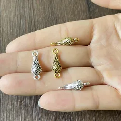 15pcs special double-ring pattern metal alloy connector for prayer beads rosary pendant accessories DIY accessories