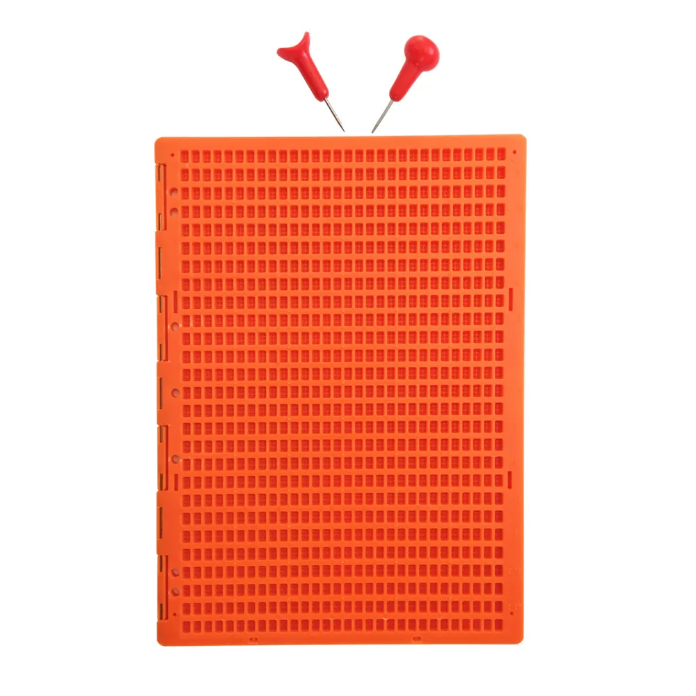 

27 Lines 30 Cells Braille Writing Slate with 2 Stylus , Write Board for Blind People (Full Page),Orange Color