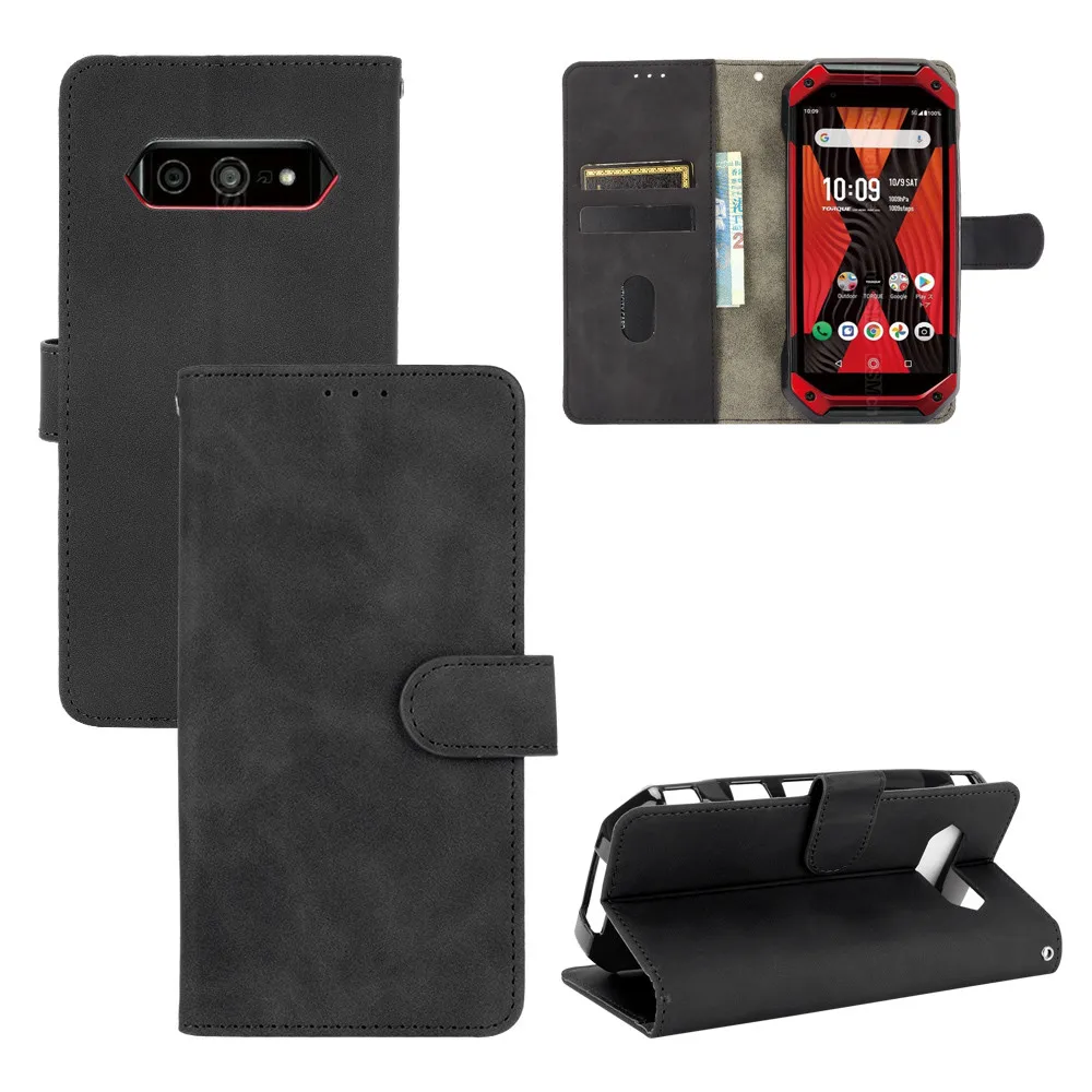 For Kyocera Torque 5G Luxury Flip Skin Texture PU Leather Card Slots Wallet Stand Case For Kyocera Torque 5G KYG01 Phone Bags