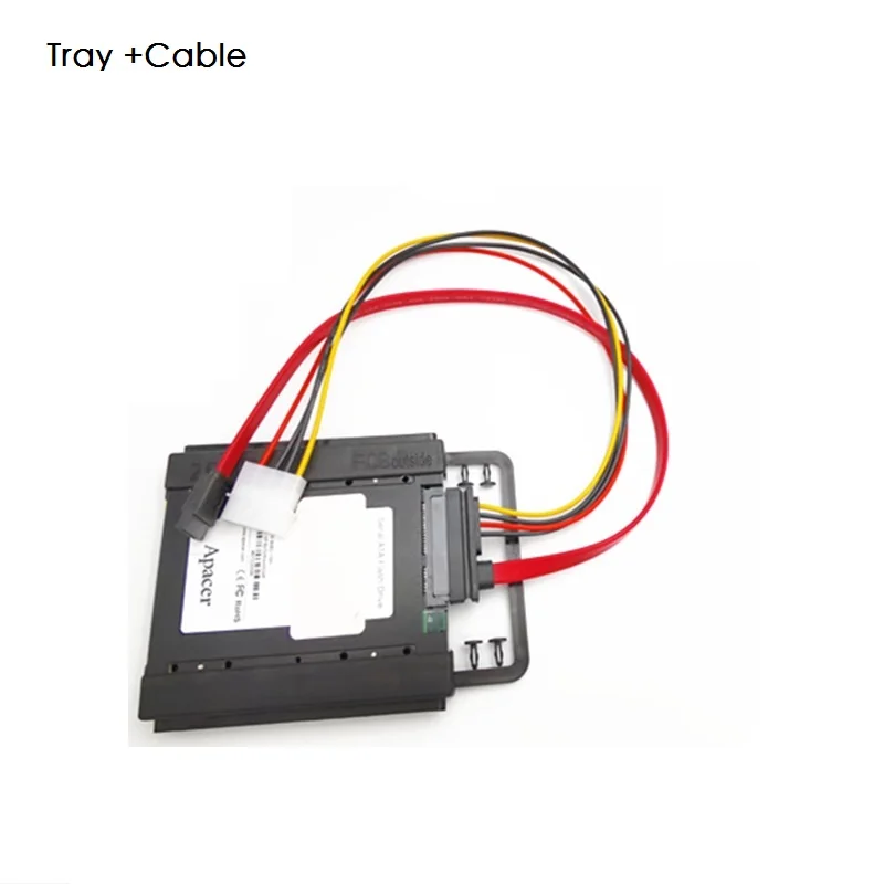 สีดำ Universal 2.5 "To 3.5" เบย์ SSD HDD PC ฮาร์ดดิสก์ไดรฟ์ Rail กรอบพลาสติกติดตั้งพร้อม