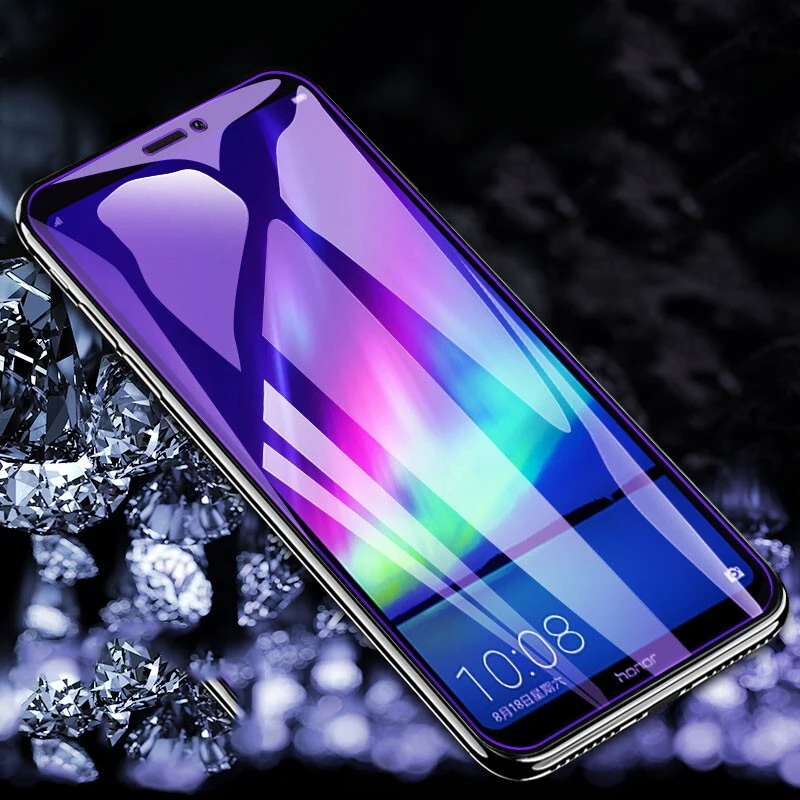 For Huawei Mate 20X Anti Blue Tempered Glass Screen Protector For Honor Note 10 8X Max Full Cover Anti Blue-ray Protective Glass view 2