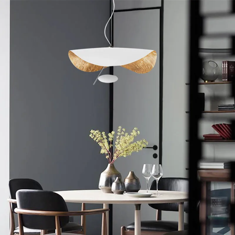 Catellani & Smith Lederam Manta Pendant Lamp Flying Saucer Hat industrial retro design lamp white black Industrial pendant light