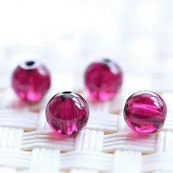 5A Natural Purple Garnet Crystal Single Bead DIY Beads Jewelry Making