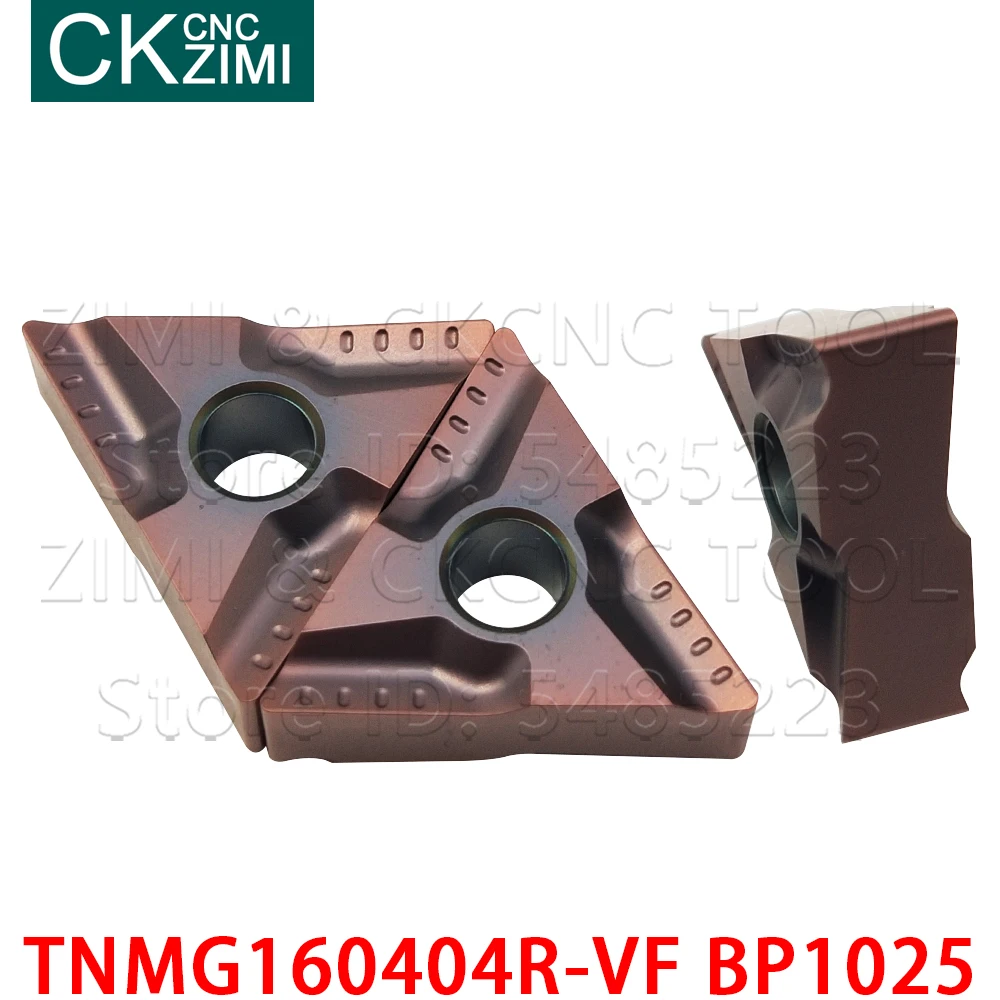 TNMG160404R-VF BP1025, карбидные вставки, треугольное лезвие для прорезания, CNC металлический токарный инструмент поворотные вставки TNMG для нержавеющей стали