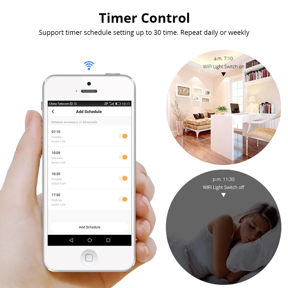 Zemismart Zigbee Wall Push Switch Alexa Google Home Light Switches No Neutral Wire Physical Button Work with Tuya Smart Life APP