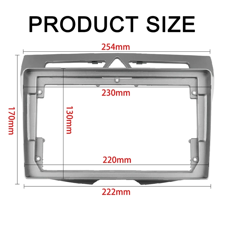 Fascia autoradio per KIA MORNING/ PICANTO 2008 DVD Stereo Frame Plate Adapter montaggio Dash Installation Bezel Trim Kit