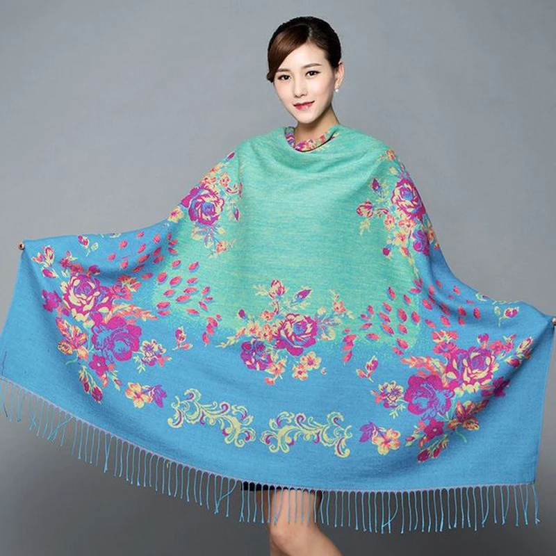 

Fashion Dcarf Women Cashmere Shawl Winter Women Poncho Scarves Women Shawl Cape Femme Pashmina Female Bufanda Mujer