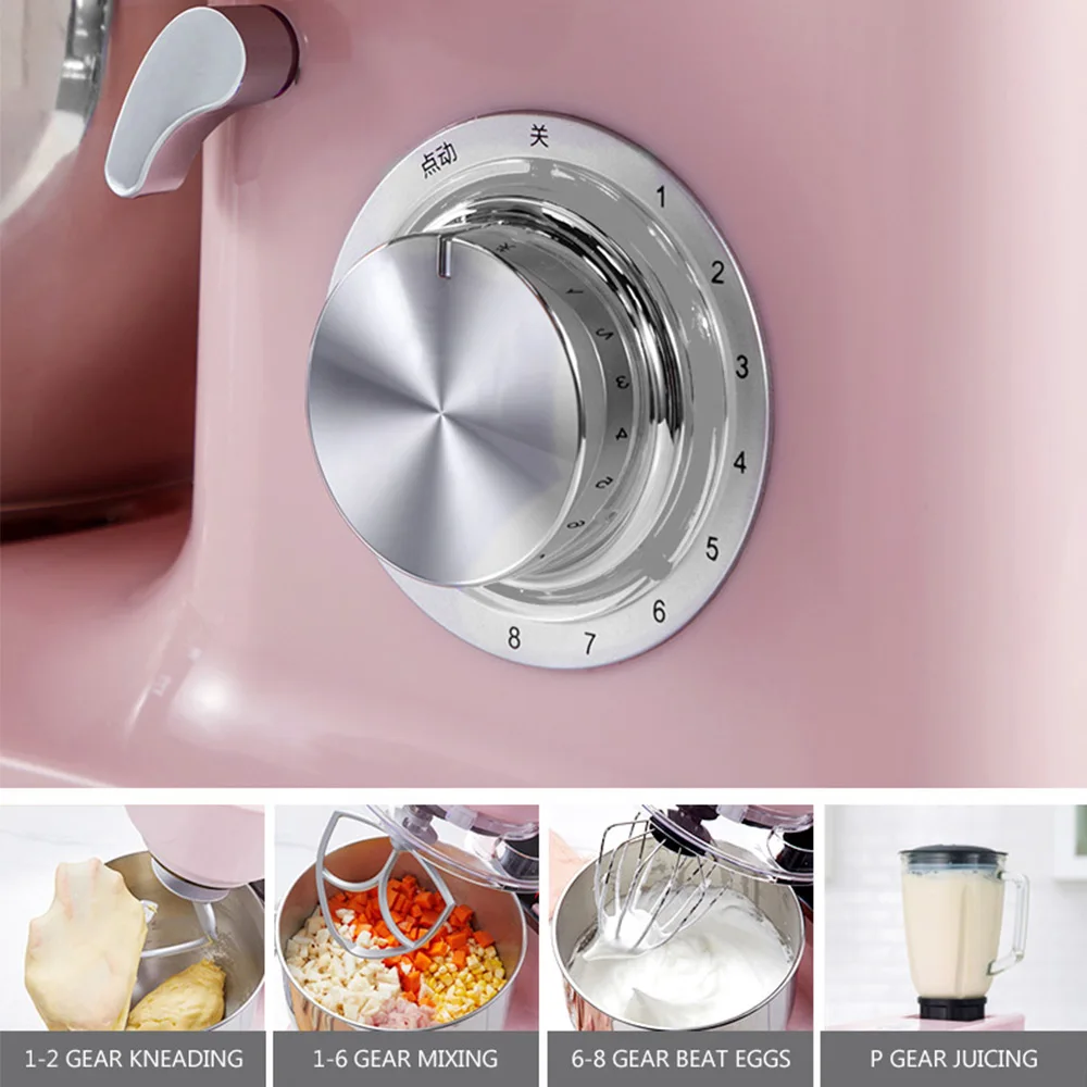 Máquina de Chef para el hogar, pequeña, multifunción, mezcladora de masa automática, amasadora y máquina de masa