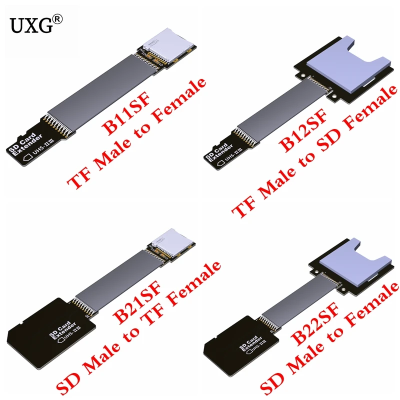 Micro SD TF Extension cable Micro SD Extender Supports SDHC SDXC UHS-I Full-speed Stable No FPC Card Reading Test Line