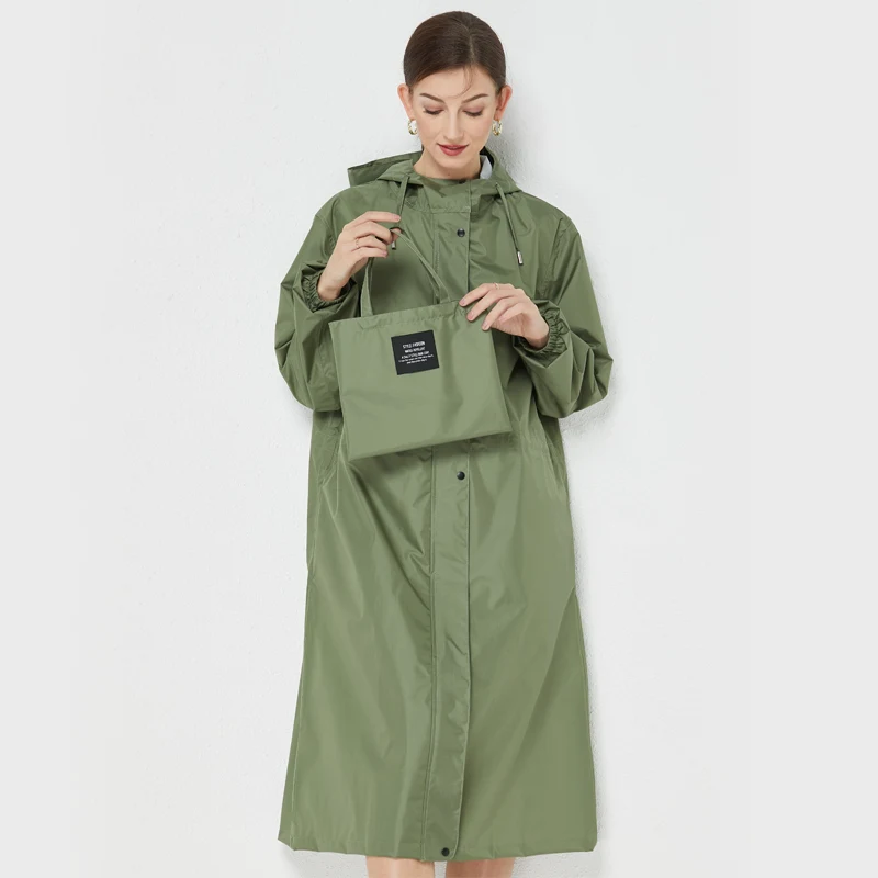 zhouxiaoxi 2002 Women Raincoat Long Rainwear Men Rain Coat Impermeable Poncho Waterproof Rain Cape Cover Hooded Universal