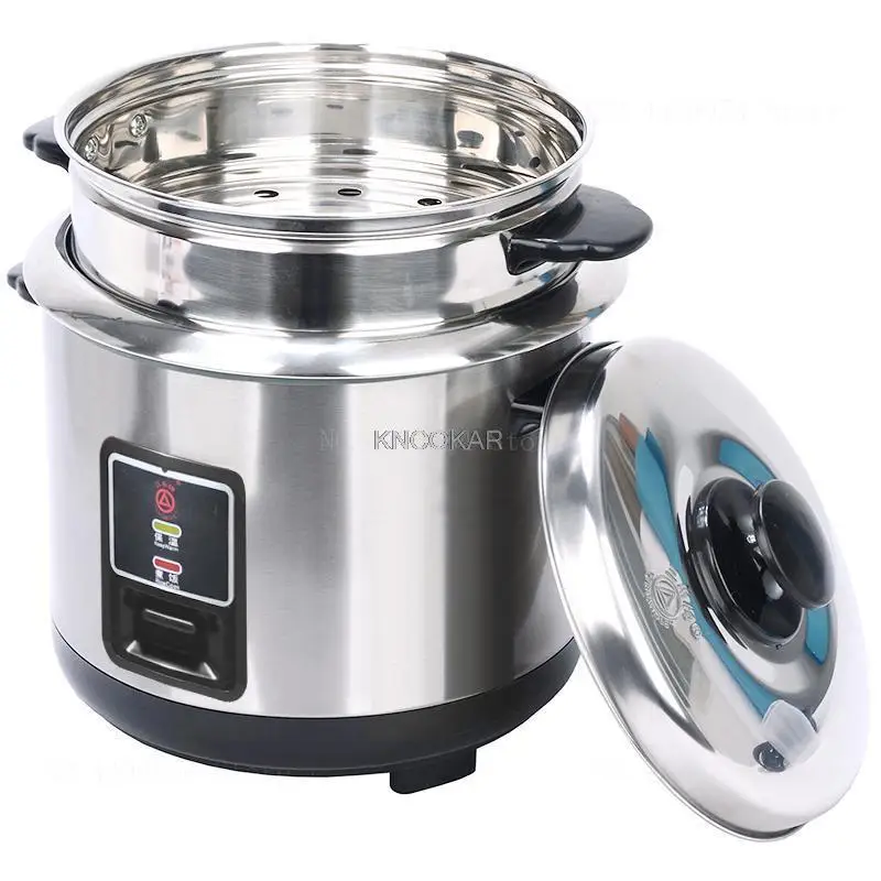 Stainless Steel Rice Cooker Double Bottom Food Grade Liner Household 3L Old Rice Cooker 500W