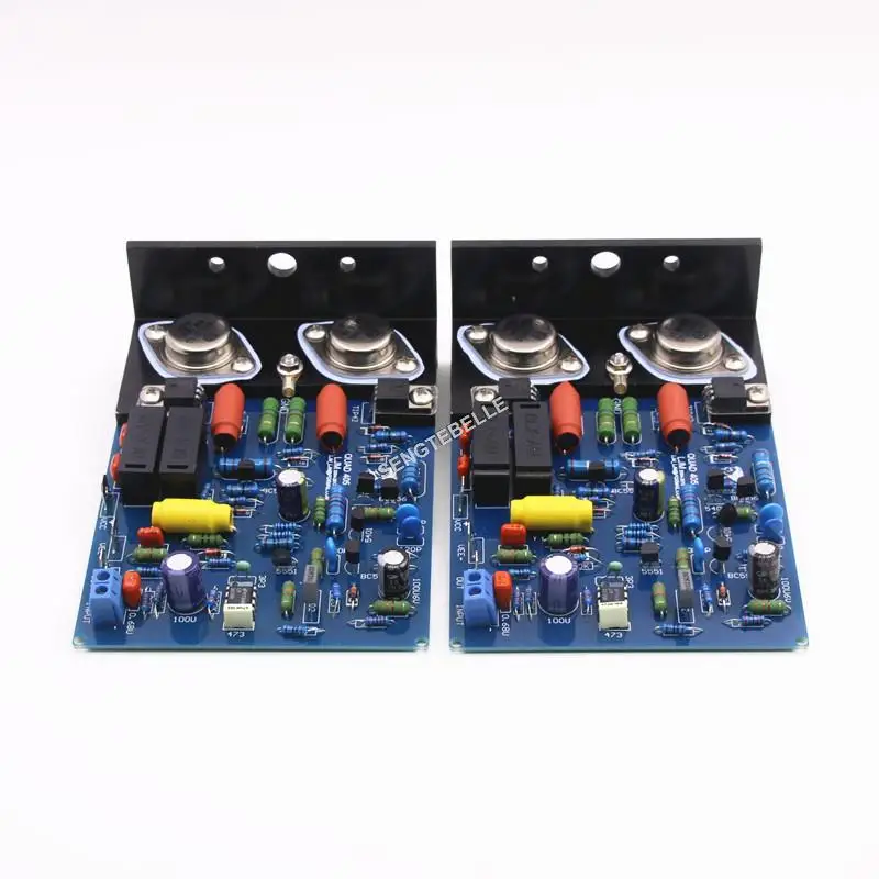 HiFI QUAD405 CLONE 100w Stereo Power Amplifier Board With Angle Aluminum