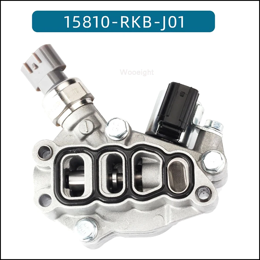 Wooeight 15810RKBJ01 Solenoid New Spool Valve Timing With Gasket Fit For Honda Pilot Accord Odyssey 15810-RKB-J01Replacement