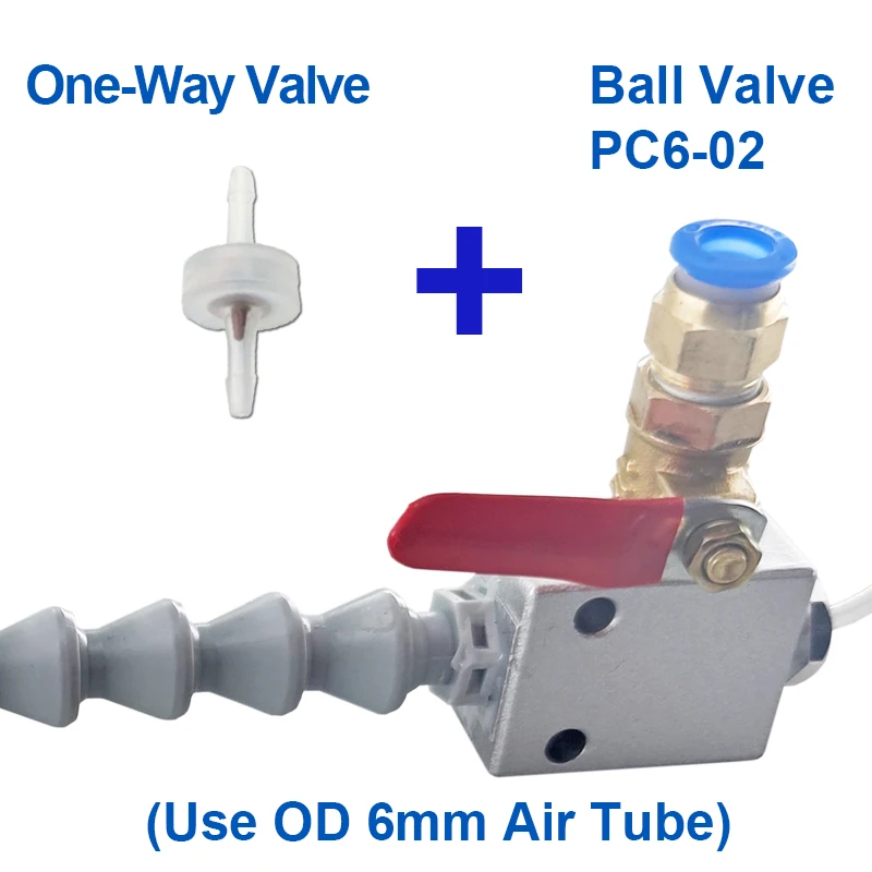 CoolRun CNC Lathe Lubrication Drill Grind Nozzle Spray System Heavy Duty Engraving Machine Metal Milling Mist Coolant Kit