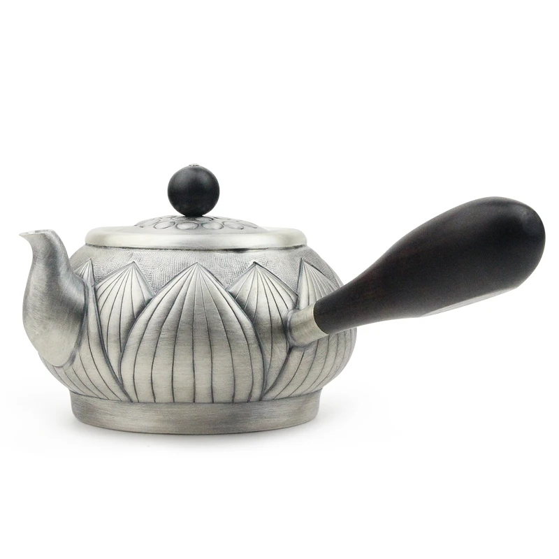 

999 ручной работы из стерлингового серебра, японский чайник ручной работы, старый ретро чайный набор для дома