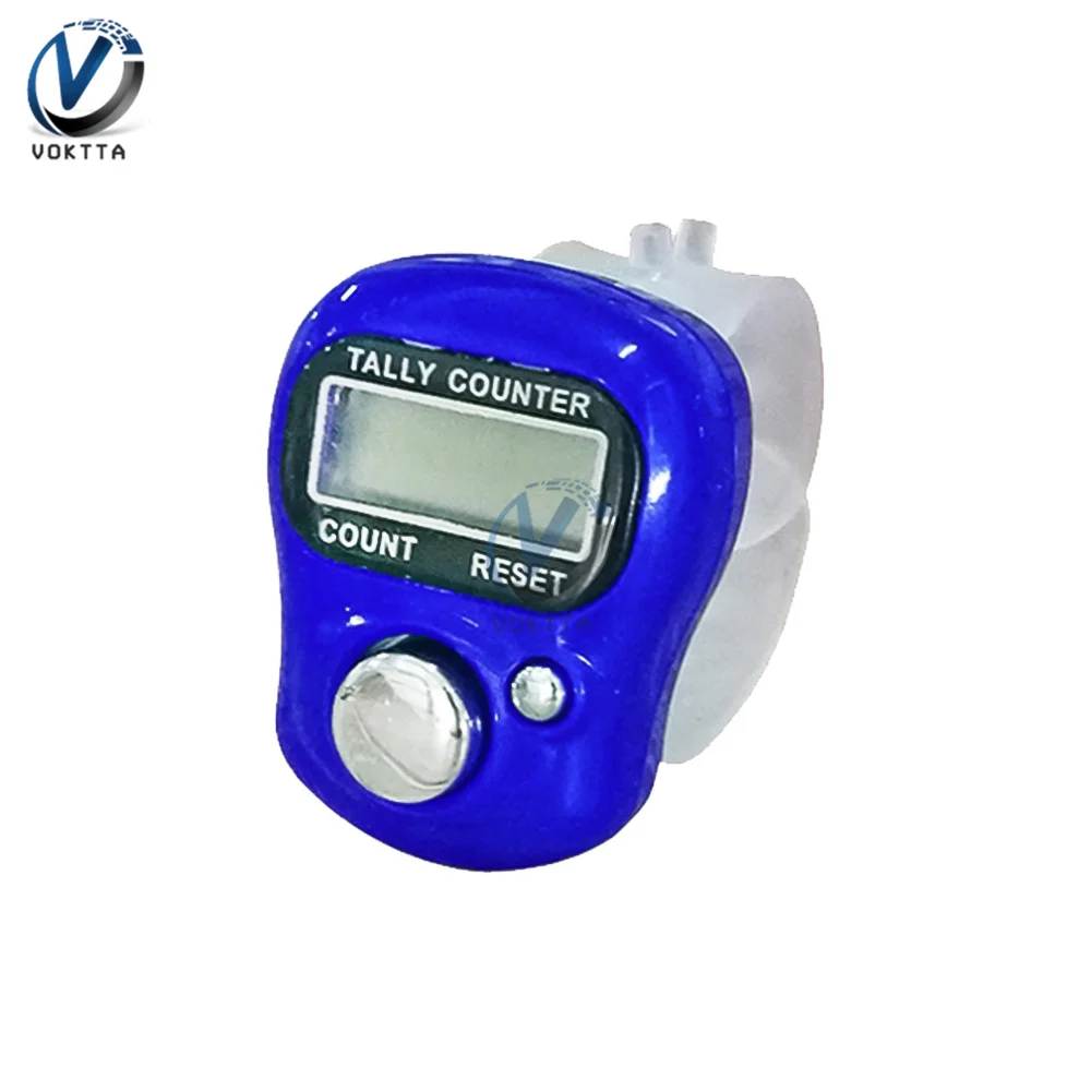 Buddismo religione contatore contatore anello dito contatore digitale elettronico schermo LCD portatile a mano schermo LCD colore casuale