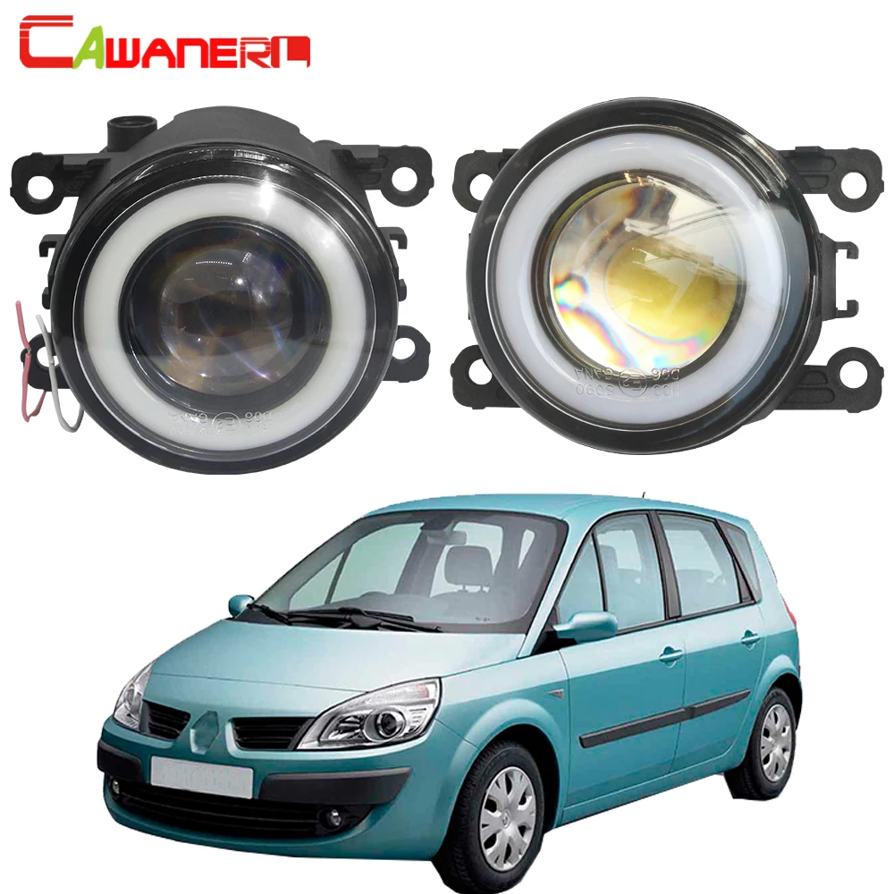 

Cawanerl For Renault Scenic II III 2003-2015 Car Styling H11 LED Fog Light 30W COB Angel Eye Daytime Running Light 12V 2 Pieces