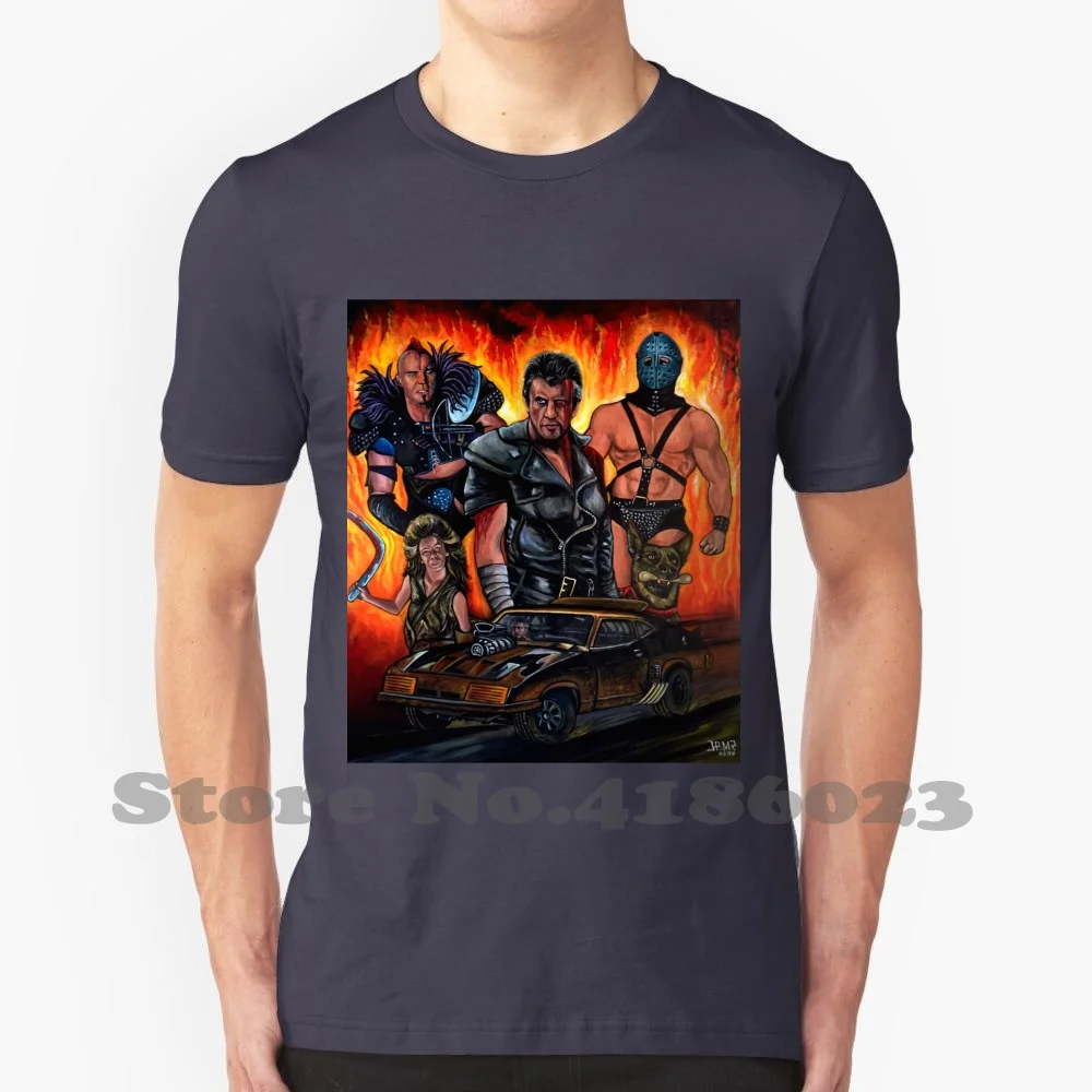 T-shirt 100% coton Mad Max 2 : The Road Kokor, Lod Humungus Scifi Mel Post Apocalyptic foreAction