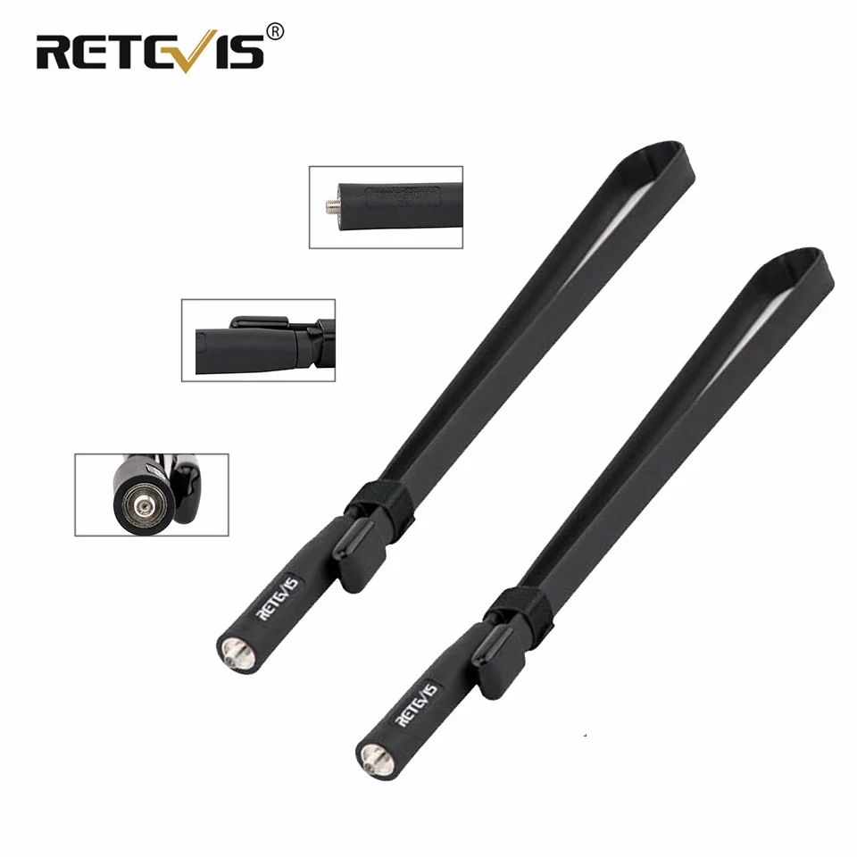 

Tactical Antenna SMA-F Foldable Walkie Talkie 2PCS HA02 Antenna for Airsoft Game For Baofeng UV-5R UV-82 Retevis HD1 RT29 H777